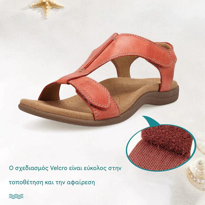 🔥HOT SALE-50% OFF🔥Επίπεδα πέδιλα με στήριξη καμάρας, άνετα στο πόδι, μαλακή αντιολισθητική σόλα