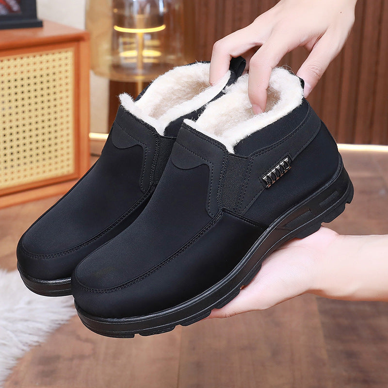 🥾【39-45】👣Nowe męskie zimowe buty śniegowe pogrubione aksamitne ciepłe-3853595