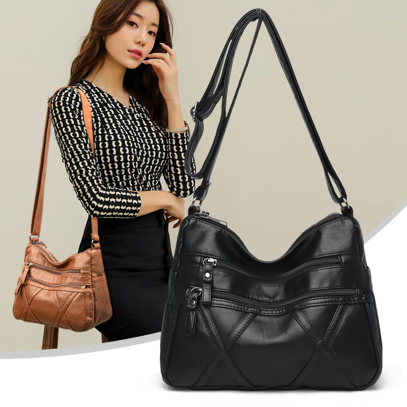 🔥👜【Nowa promocja produktu】 💟💖【50% ZNIŻKI】2025 nowa miękka skórzana torba na ramię o dużej pojemności, modna