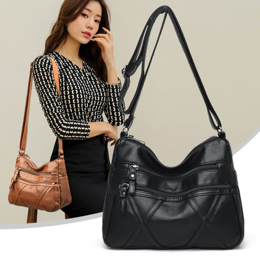🔥👜【Nowa promocja produktu】 💟💖【50% ZNIŻKI】2025 nowa miękka skórzana torba na ramię o dużej pojemności, modna