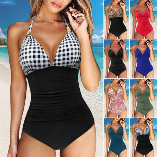🩱🌴Seksowny wyszczuplający szybkoschnący jednoczęściowy strój kąpielowy-3620422