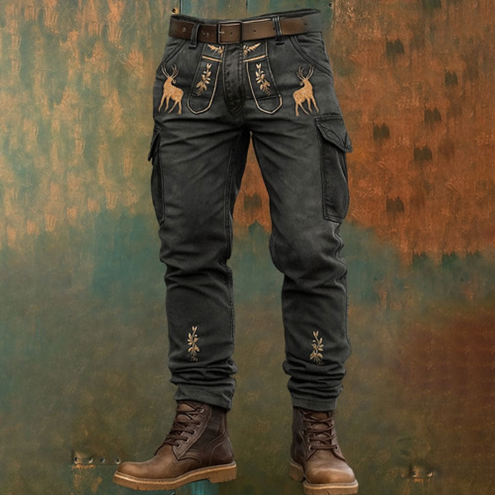 ⏳ Poslední den – sleva 50 % ✨【S–5XL】 Pánské kvalitní outdoorové kalhoty s potiskem, odolné proti opotřebení, s více kapsami, přiléhavý a univerzální střih ✨