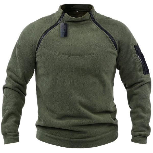 🧔‍♂️【S-4XL】Męski, ciepły T-shirt outdoorowy na jesień i zimę z długimi rękawami-3778959