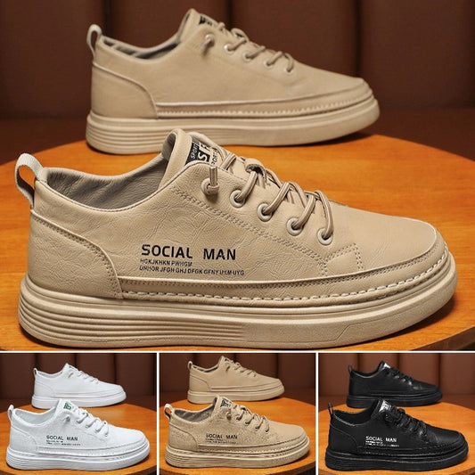 【39-44】Wiosna Nowe Miękkie Skórzane Buty Codzienne z Miękkiej Skóry Bydlęcej
