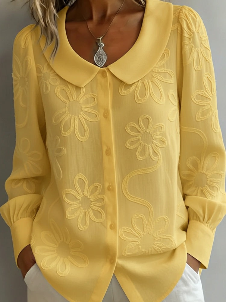 【S-2XL】👚Nová francouzská retro vyšívaná košile 4236649