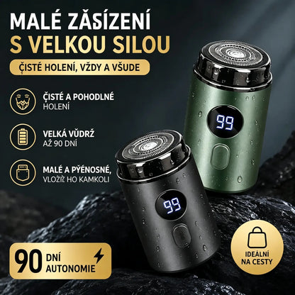 🔥Nejlepší nabídka: 50% SLEVA🔥Výkonný mini elektrický holicí strojek pro muže s digitálním displejem