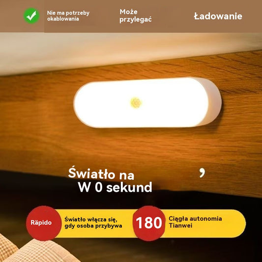 ✨【Kup 1 i otrzymaj 1 gratis】🏡💡Inteligentna dioda LED z wykrywaniem ciała ludzkiego, łatwa w ładowaniu i praktyczna-4157958