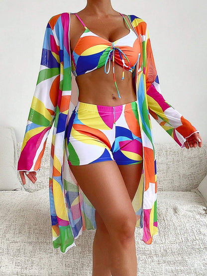 【S-XL】👙 Nowy modny trzyczęściowy kostium kąpielowy, dostępne inne kolory