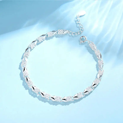 🍀✨2 darab 9300 Ft💖Új divatos 925 sterling ezüst női karkötő🍀