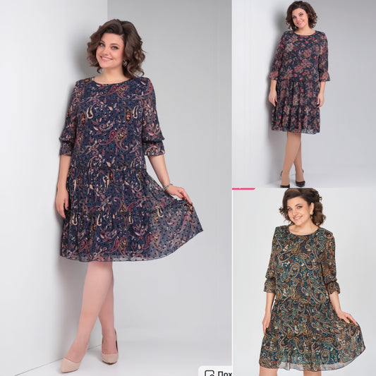 🥇【Nejprodávanější】👗【S–5XL】Nové letní šaty s módním potiskem 2026 – lehké, prodyšné, zeštíhlující a snadno kombinovatelné