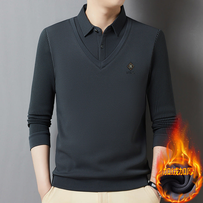 🔥🔥【M-4XL】Męski dwuczęściowy, ciepły top z kaszmiru premium-3708834