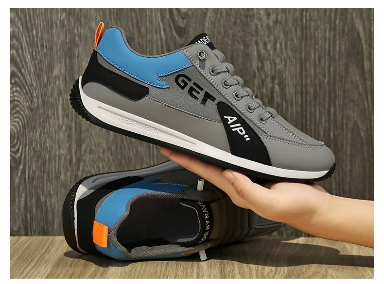 👟👟2024 Nowe męskie buty sportowe na co dzień Oddychające modne buty do biegania ze skóry PU-3707235