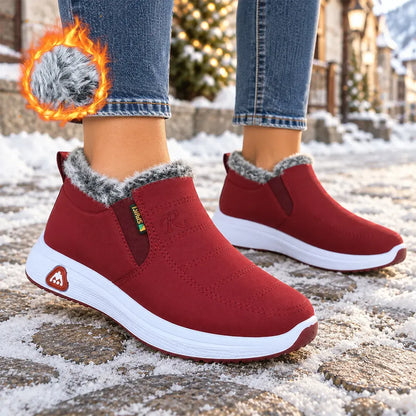 😀🔥Polár béléses és extra vastag🔥【35–41-es méret】Meleg, vízálló téli csizma nőknek (pamut)