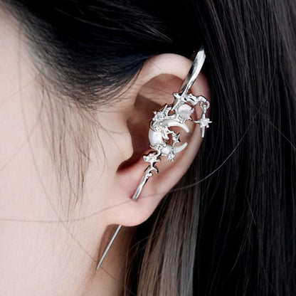 🌙Hipoalergiczne kolczyki Moon Myth Hook-4239036