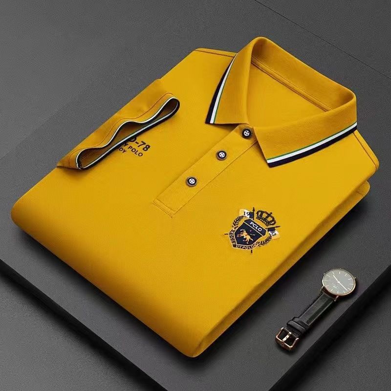 【M-4XL】Nowa męska koszulka polo, jednolity kolor