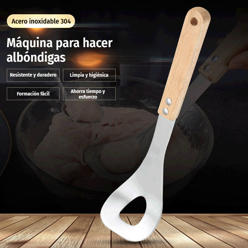 🍖 【2 kusy】Forma na masové kuličky z nerezové oceli 304 – Ideální na výrobu masových a rybích kuliček, perfektní pro domácí vaření 🥄