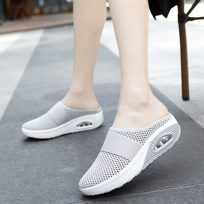 🔥✨【35-43】2025 sandały damskie z poduszką powietrzną z siateczki hollow mesh✅miękkie i wygodne✅lekkie i oddychające✅modne i swobodne-3977402