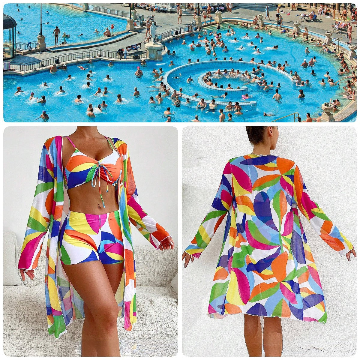 ✨👙 Nowy modny trzyczęściowy strój kąpielowy, więcej dostępnych kolorów-3640692