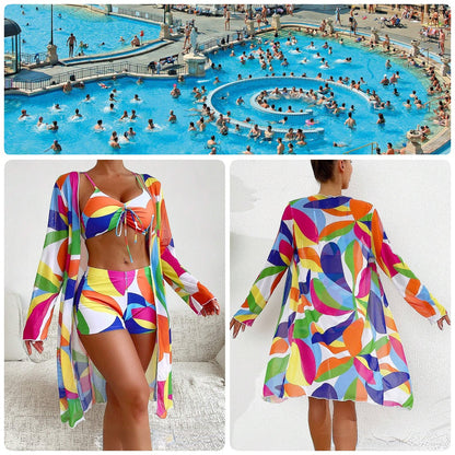 ✨👙 Nowy modny trzyczęściowy strój kąpielowy, więcej dostępnych kolorów-3640692