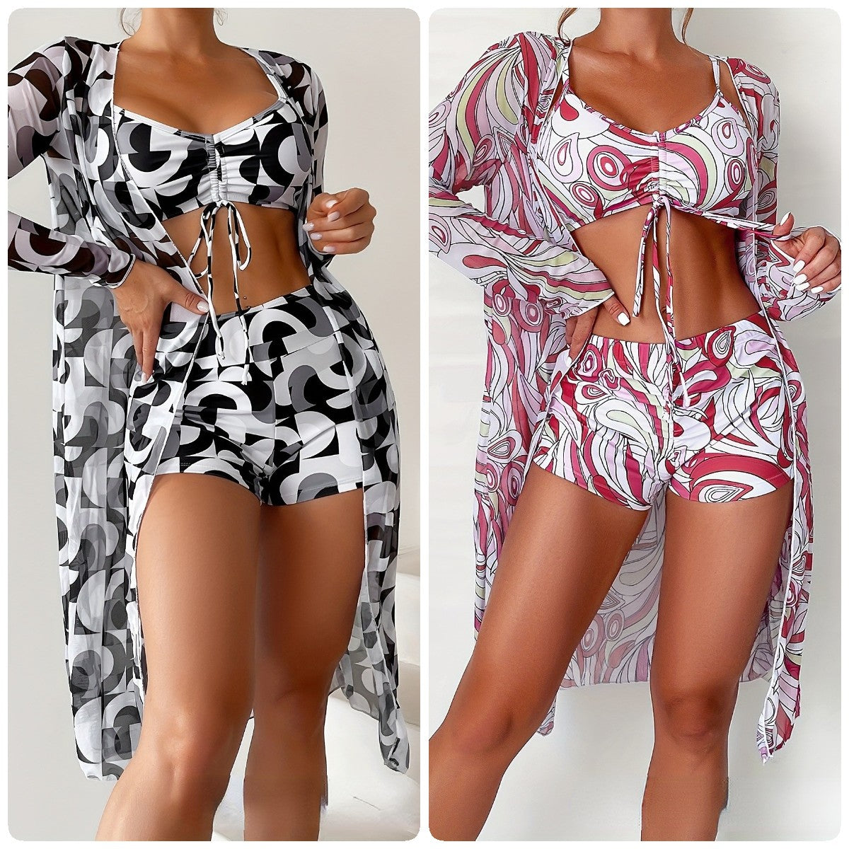 ✨👙 Nowy modny trzyczęściowy strój kąpielowy, więcej dostępnych kolorów-3640692