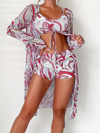 ✨👙 Nowy modny trzyczęściowy strój kąpielowy, więcej dostępnych kolorów-3640692