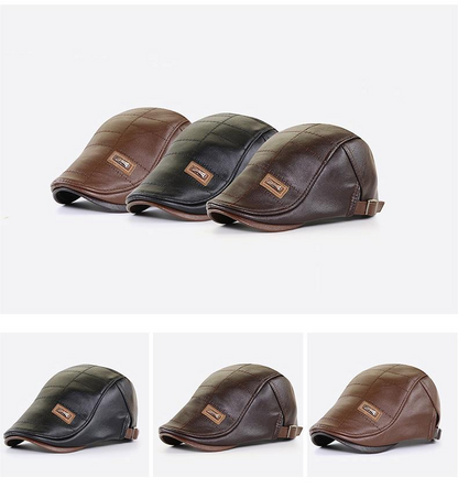 🔥【Výprodej za horká】Retro vysoce kvalitní kožená bareta-4143050