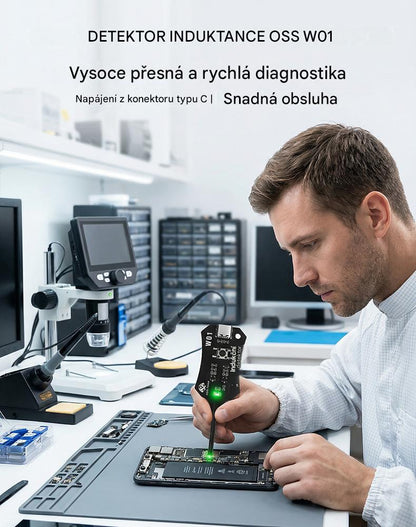 🧰🚗Tester indukčnosti OSS, přístroj pro testování oprav mobilních telefonů.