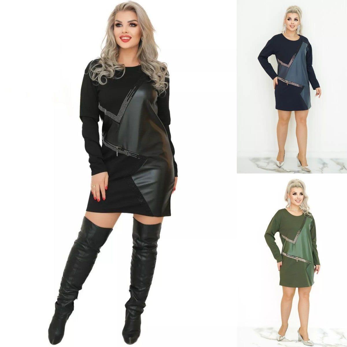 👗Wprowadzenie nowego produktu🔥💥[S-5XL] 2024 nowa moda i szykowna sukienka na jesień i zimę 2024-3801804