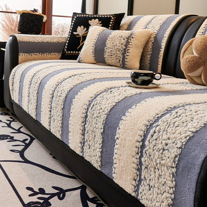 🛋️【110*160cm】Specjalna oferta świąteczna dla rannych ptaszków: 🎉 Miękki, antypoślizgowy, pluszowy pokrowiec na sofę 🍂 4155298