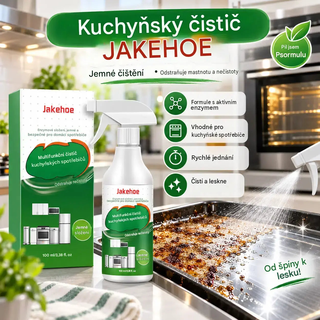 ✨😊Všestranný enzymatický čistící prostředek do kuchyně a domácnosti
