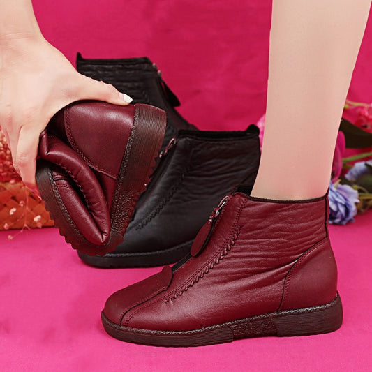 【30% OFF】【35-41】Włoskie ręcznie wykonane damskie skórzane buty antypoślizgowe-4095037