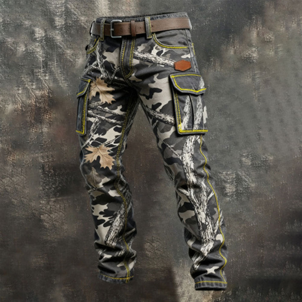 ⏳ Poslední den – sleva 50 % ✨【S–5XL】 Pánské kvalitní outdoorové kalhoty s potiskem, odolné proti opotřebení, s více kapsami, přiléhavý a univerzální střih ✨