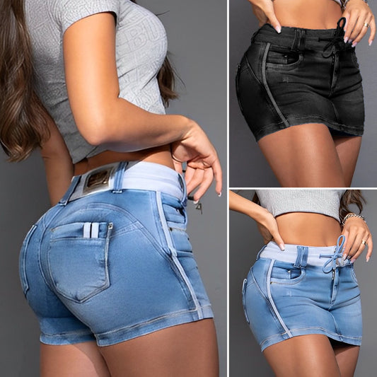 【XS-5XL】Komfortowa spódnico-spodnie z denimu z sznurkiem w 2024 roku.-3646364
