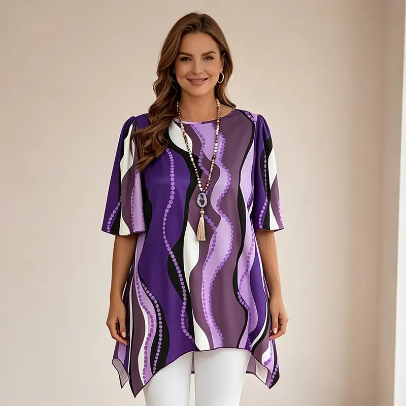 【L-6XL】Letní tričko s potiskem – měkký, prodyšný materiál 🌸 Perfektní na každý den i na prázdniny! ✨