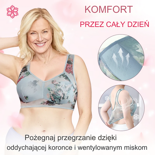 💥 【Pakiet 3】 Wysokiej jakości biustonosz push-up, fajny i wygodny biustonosz z lodowego jedwabiu 3690081
