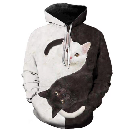 【S-6XL】Kočičí tričko s dlouhým rukávem – volný střih, pohodlné a hřejivé 🐱 Perfektní na podzim a zimu, samostatně nebo pod svetr! ✨