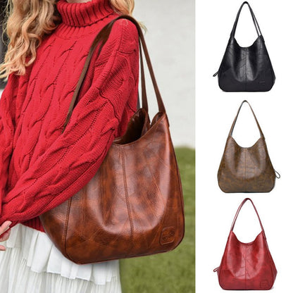 💖👜💖Nová veľkokapacitná taška cez rameno z mäkkej kože - všestranná módna dámska kabelka-4141737