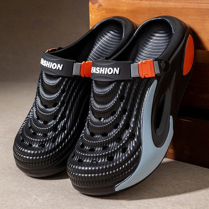 👟 Sleva 50 % 🌬️ Pánské univerzální sandály s tlustou podrážkou z EVA: protiskluzové, super lehké a prodyšné, ideální na pláž, sport i každodenní nošení 🏃‍♂️