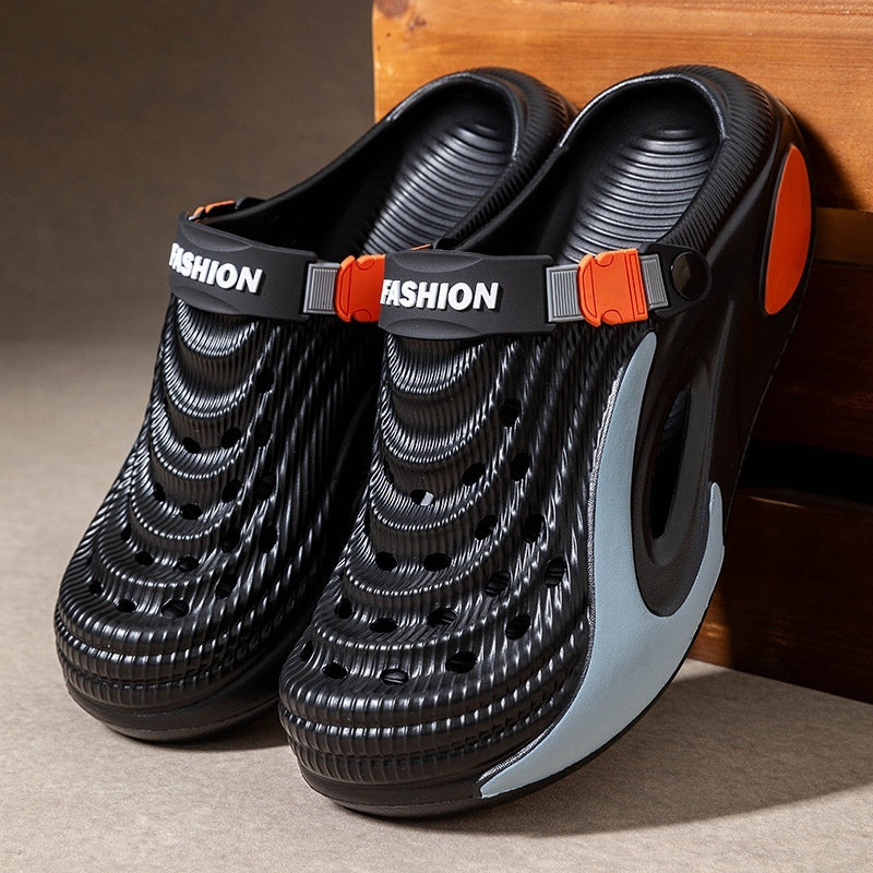 👟 Sleva 50 % 🌬️ Pánské univerzální sandály s tlustou podrážkou z EVA: protiskluzové, super lehké a prodyšné, ideální na pláž, sport i každodenní nošení 🏃‍♂️