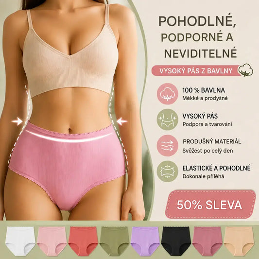 💖⏳(8 kusů) Poslední den s 50% slevou: Nepromokavé antibakteriální kalhotky s vysokým pasem