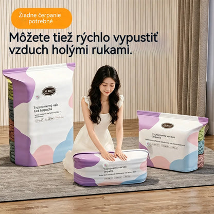 🧳⭐💨 Velké, flexibilní vakuové úložné sáčky: Není potřeba žádné vzduchové čerpadlo, nepropustné, ideální pro úsporu místa v kufru i doma ✈️
