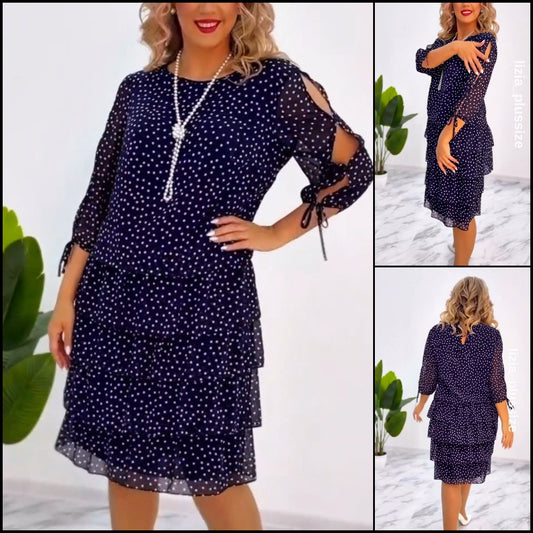 🏆【S-5XL】💃Luksusowa sukienka o lekkiej sylwetce, wykonana z wygodnego szyfonu 3735257