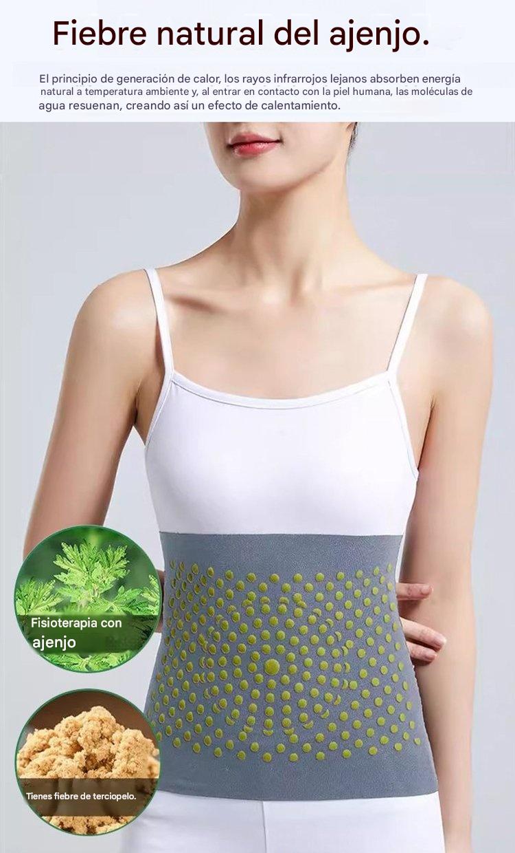 🌿🌿【Compra 1, llévate 1 gratis】🔥Cinturón calefactor de ajenjo tibio, calienta el abdomen para aliviar las molestias