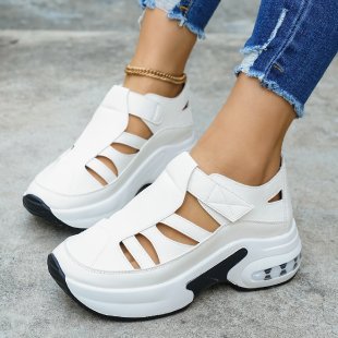 🔥【36-43】Valódi bőr ék sarkú szandál – puha, lélegző, kényelmes 👡 Stílusos és magasí ✨