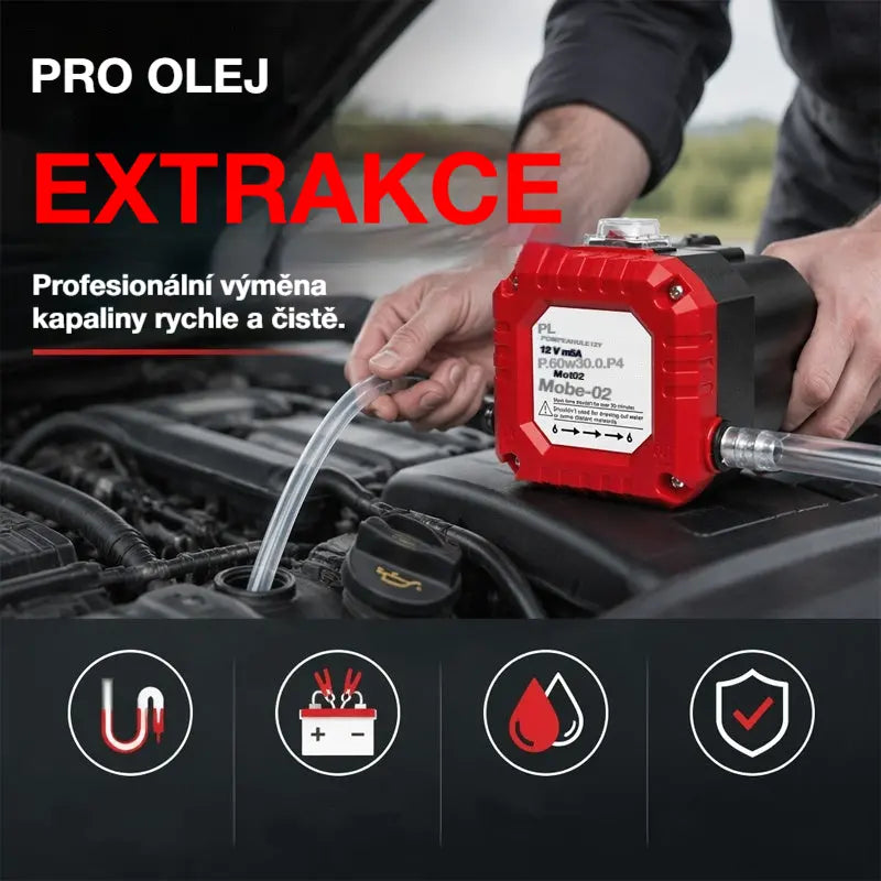 🚗🔌 Přenosné elektrické olejové čerpadlo