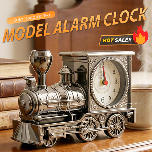 📢📢¡49% de descuento! ⏰Reloj despertador de locomotora de vapor modelo retro 4232170