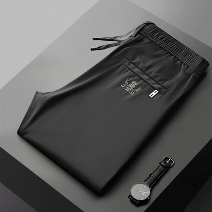🔥【Kup 1, a 1 dostaniesz gratis】👖👖【40-115 kg】Nowe spodnie z elastycznego jedwabiu na wiosnę i lato 2025--Dwa kawałki-4035772