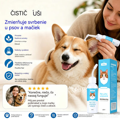 🐶🐱 Čistič uší pro úlevu od svědění uší u psů a koček.