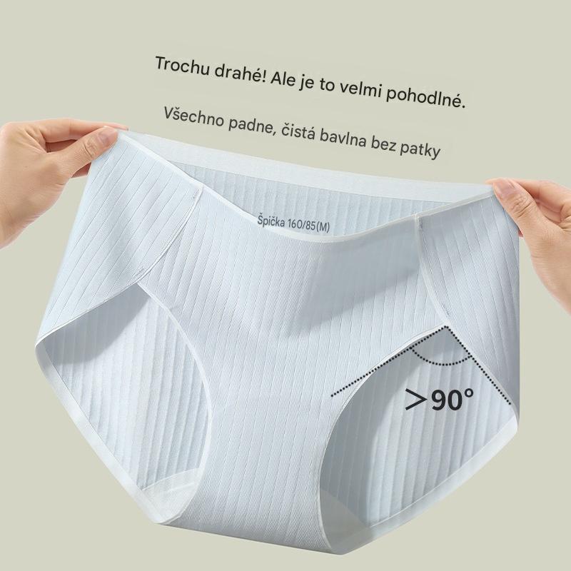 (7 ks) Poslední den s 50% slevou 【35-90 kg】-- Jednoduché a moderní antibakteriální dámské spodní prádlo s vysokým pasem, pro ženy