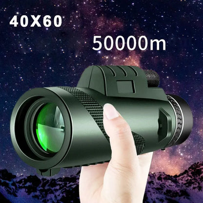 ⌛ (40X60) Monokulární dalekohled s vysokým zvětšením a vysokým rozlišením pro noční vidění